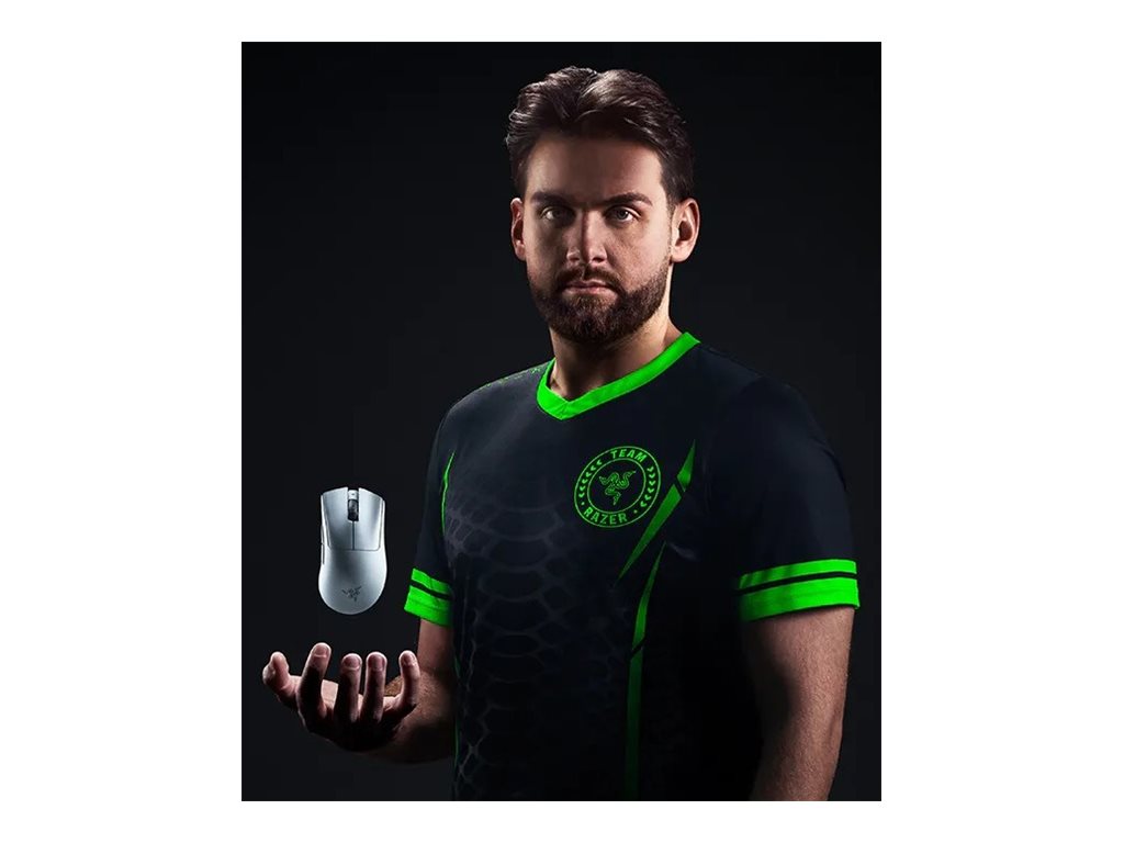Razer DeathAdder V4 Pro Gaming-Maus 6 Tasten Weiß