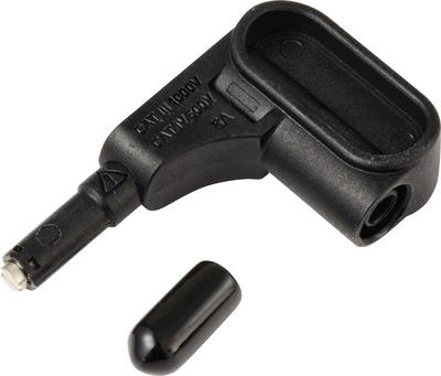 Voltcraft MSS-120 Sicherheits-Pruefspitze Buchse 4 mm CAT IV 600 V III 1000 V Schwarz 1 St. (VC-17155640)