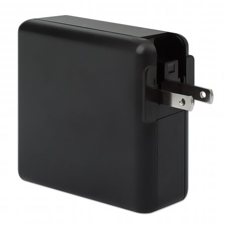 Manhattan 4-in-1 Reiseladegerät und Powerbank 8000 mAh Schwarz