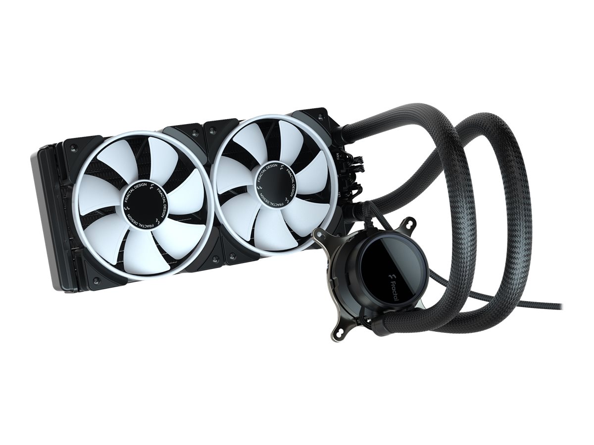 Fractal Design Celsius+ S24 Prisma AiO-Wasserkühlung 240 mm 2x Prisma AL-12 PWM ARGB Schwarz