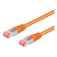 RNS® Patchkabel mit Rastnasenschutz, Cat. 6A, S/FTP, PIMF, halogenfrei, 500MHz, orange, 1m, Good Connections (8060-H010O)