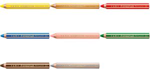 STAEDTLER Hexagonal-Buntstift Noris junior, pfirsich Der ideale erste Kinderbuntstift! 7,60cm (3") 1: Bunt-, Wachsmal - 1 Stück (140-43)