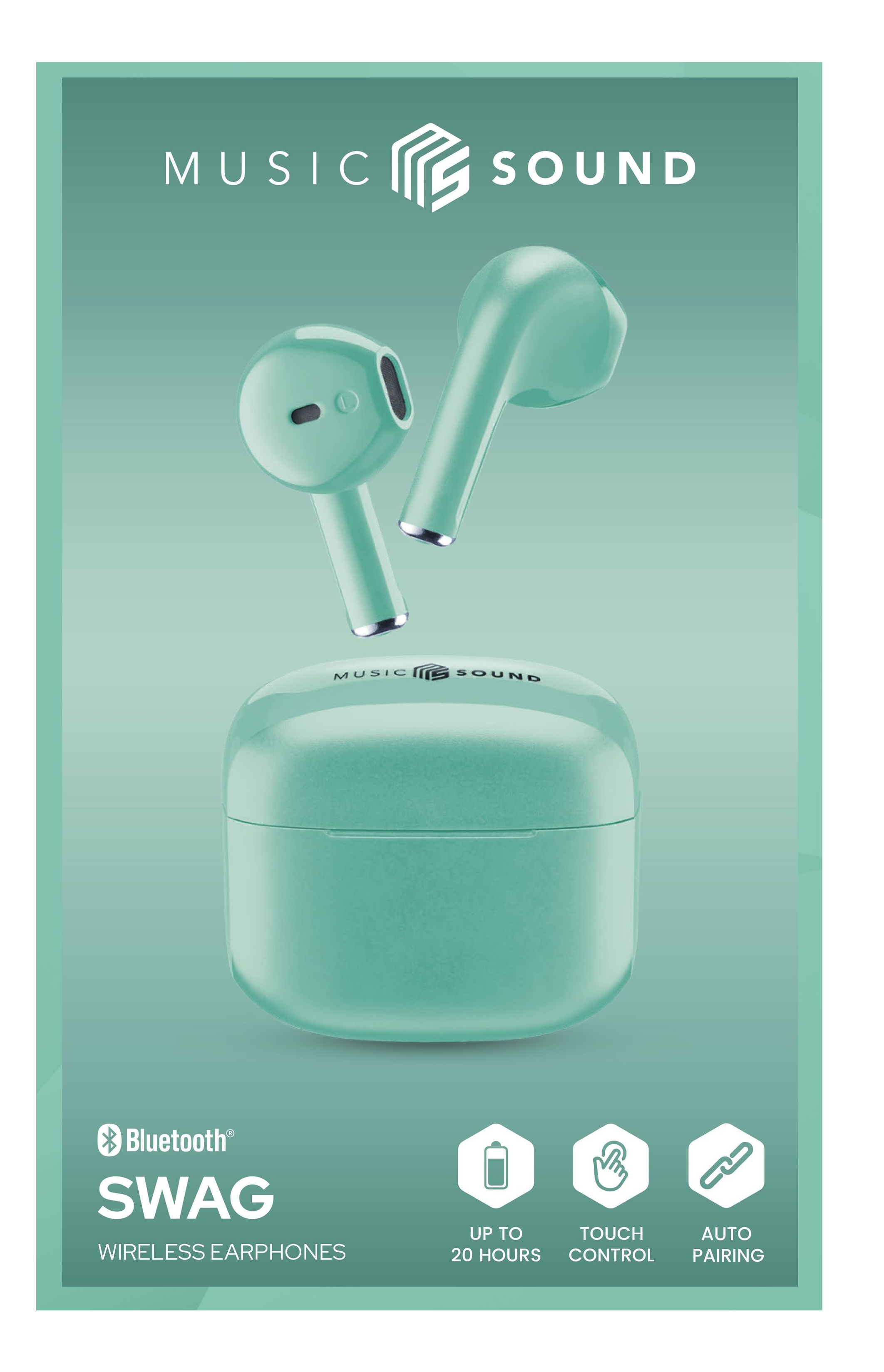 Cellularline Music Sound Swag True Wireless In-Ear Kopfhörer Grün
