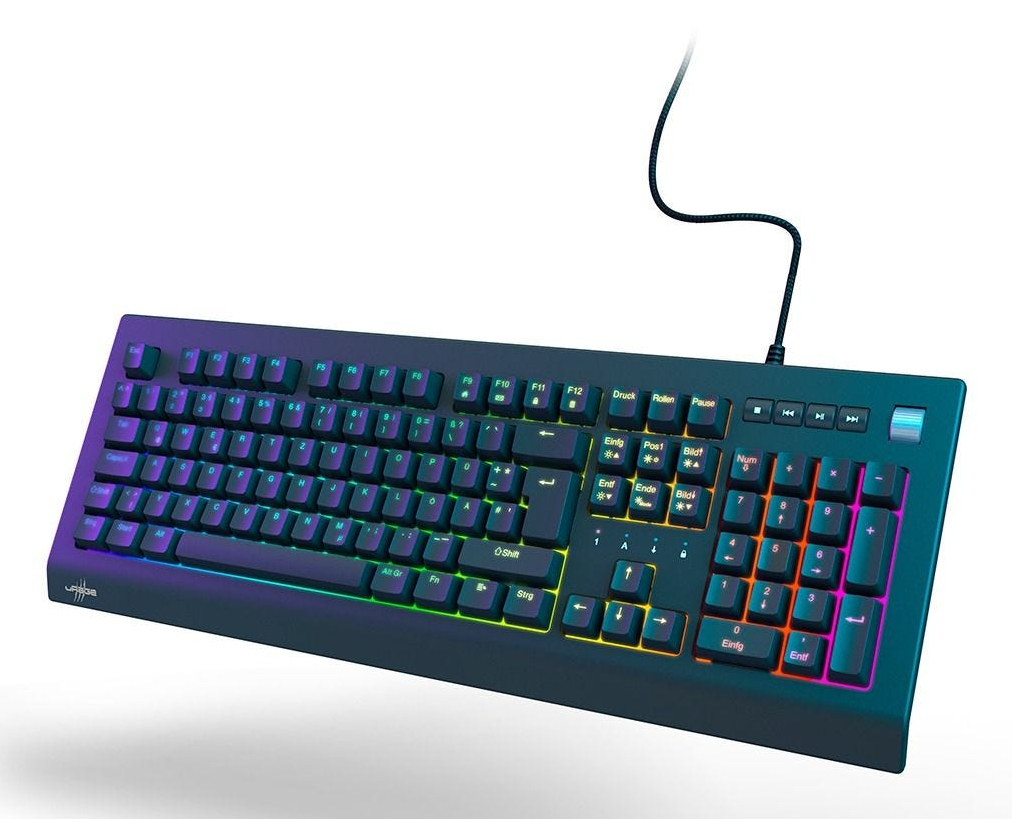 uRage Exodus 600 Mechanical Gaming-Tastatur Rote Switches QWERTZ Schwarz