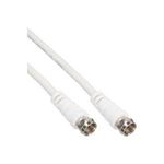 InLine® SAT-Anschlusskabel, 2x geschirmt, 2x F-Stecker, >75dB, weiß, 7m (69307)
