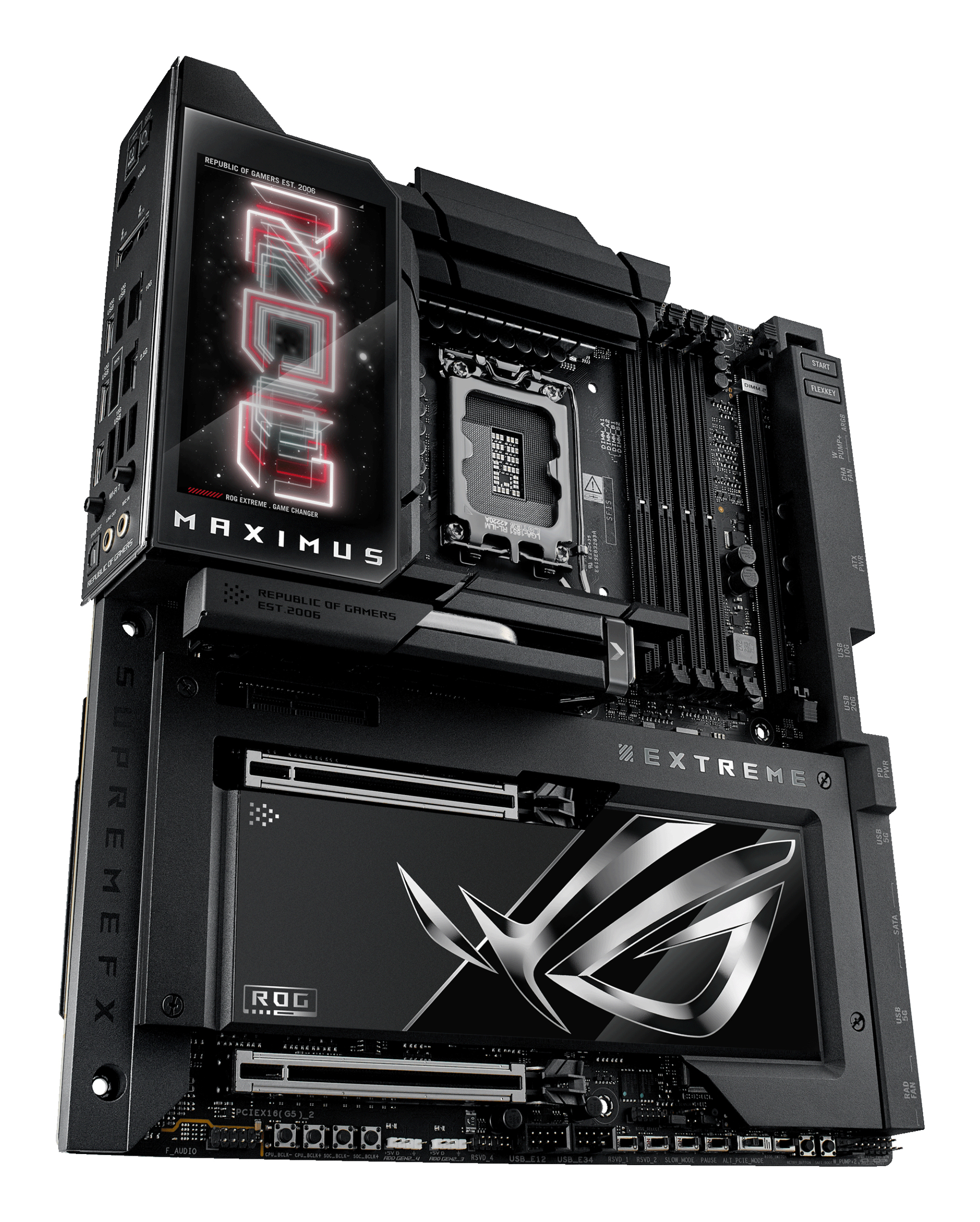 ASUS ROG MAXIMUS Z890 EXTREME Mainboard E-ATX LGA1851 DDR5 Wi-Fi 7 10GbE Schwarz