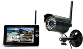 Technaxx 4260101737953 TX-28 Easy Security Kamera Set mit Aufnahmefunktion (17,8 cm (7" ) LCD-Display, CMOS Sensor) schwarz (4433)