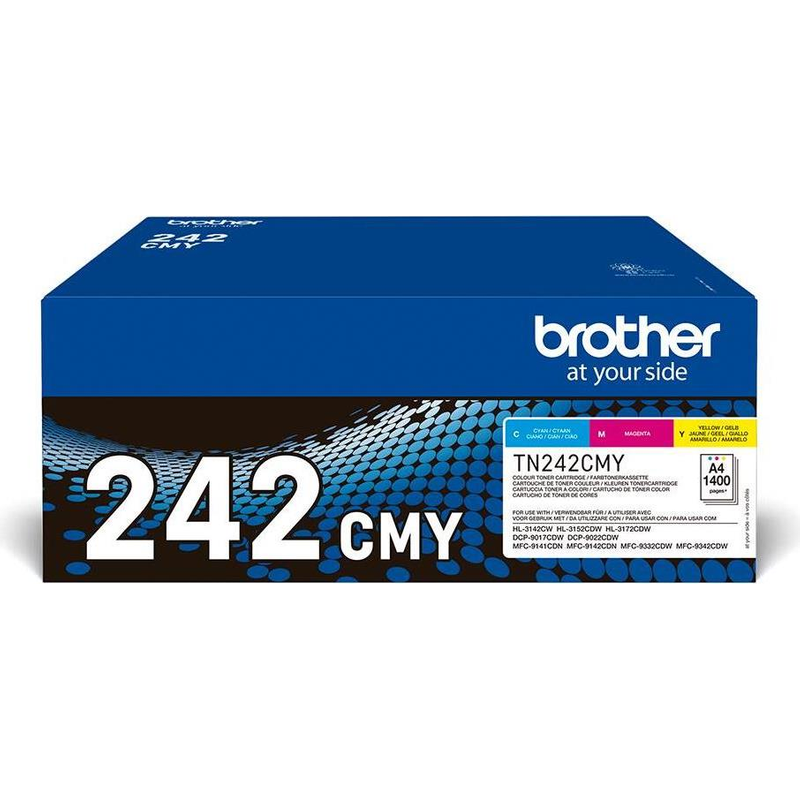 Brother TN242CMY Value Pack 3er-Pack Gelb, Cyan, Magenta