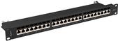 Lanberg Patchpanel 24-Port 1U 19" Cat. 7 FTP geschirmt schw. (PPS7-1024-B)