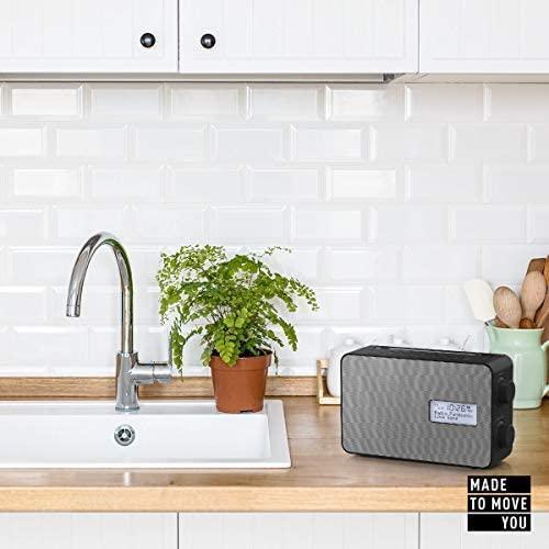 Panasonic RF-D30BT Tragbares DAB+ Radio Bluetooth IPX4 Schwarz/Grau