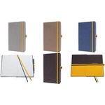 sigel Notizbuch Linescape, DIN A5 hoch, liniert, hellgrau 148 x 213 mm, Hardcover mit weicher PU-Oberfläche, - 1 Stück (LS101)