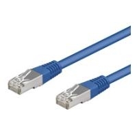 Wentronic Goobay CAT 5e Patchkabel, F/UTP, Blau, 3 m - CCA Kupfergemisch (50160)