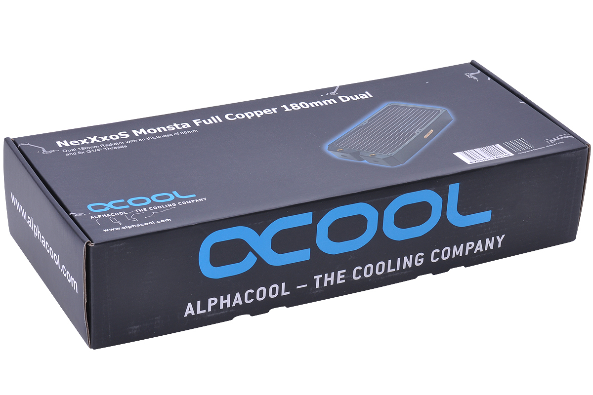 Alphacool NexXxoS Monsta Dual 180mm Radiator Schwarz