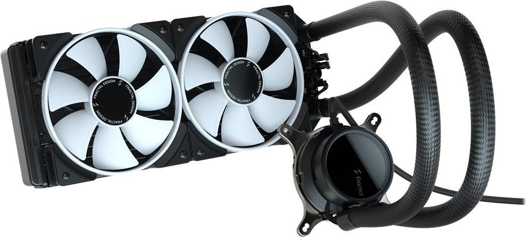 Fractal Design Celsius+ S24 Prisma AiO-Wasserkühlung 240 mm 2x Prisma AL-12 PWM ARGB Schwarz
