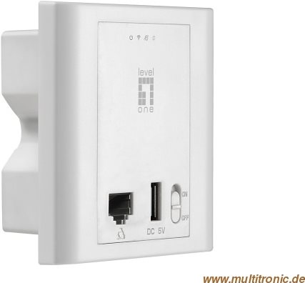 N300 PoE Wireless Access Point, In-Wall Mount, Controller Managed Hersteller: LEVELONE (WAP-6221)