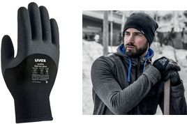 uvex Kälte-Schutzhandschuh unilite thermo plus, Größe 9 Strickbund, Material: Acryl und Schurwolle (innen), - 10 Stück (6059209)