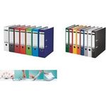 LEITZ 180 Grad Ordner, DIN A4, 52 mm, hellblau farbiger Einband aus Pappe, mit PP-Folie kaschiert, - 1 Stück (1015-50-30)