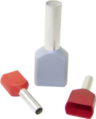 WKK 6245 Zwillings-Aderendhülse 2 x 6 mm² x 14 mm Teilisoliert Gelb 100 St. (6245)