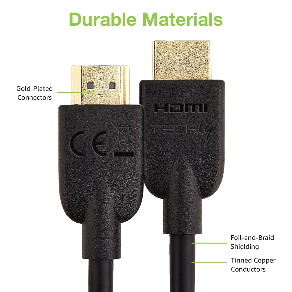 Techly ICOC-HDMI2-4-050T HDMI-Kabel 5 m 2.0 Schwarz