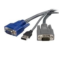 StarTech.com Ultra-Thin USB VGA 2-in-1 KVM Cable (SVUSBVGA10)