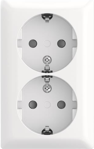 BUSCH JAEGER SCHUKO Doppelsteckdose AP Safety 202 EAPBJ-524 (2TKA00005531)