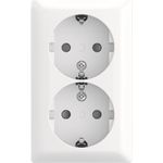 BUSCH JAEGER SCHUKO Doppelsteckdose AP Safety 202 EAPBJ-524 (2TKA00005531)