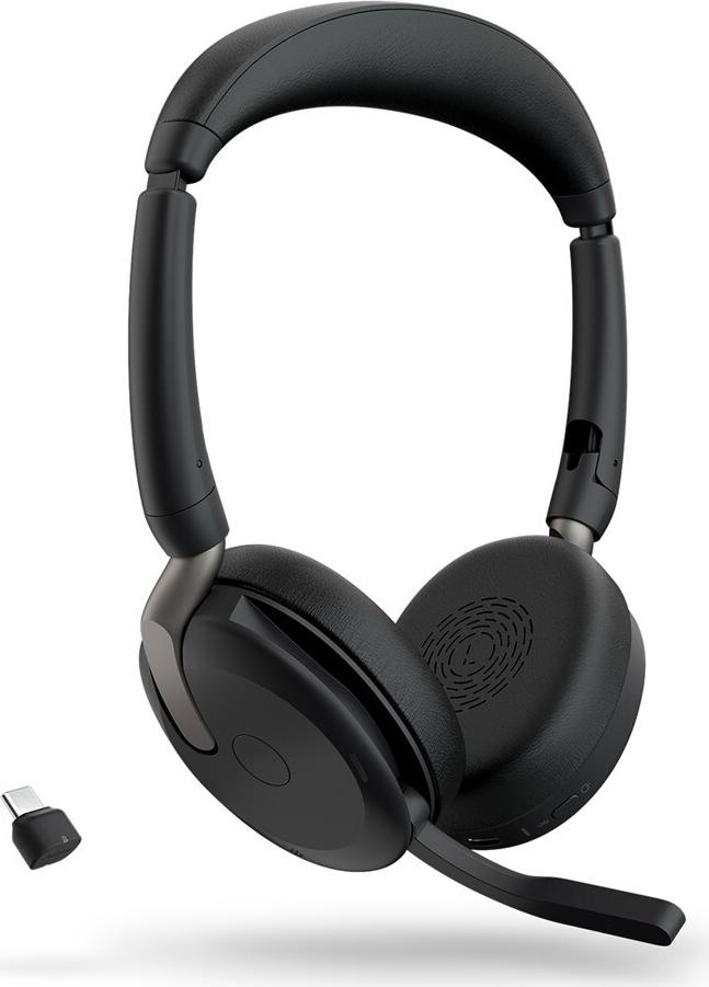 Jabra Evolve2 65 Flex UC Stereo Headset Kabellos Bluetooth ANC Schwarz