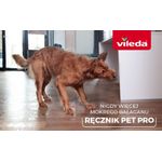 Vileda Pet Pro Microfaser-Handtuch M grau Groesse M 45 x 70cm - Grau (172665)