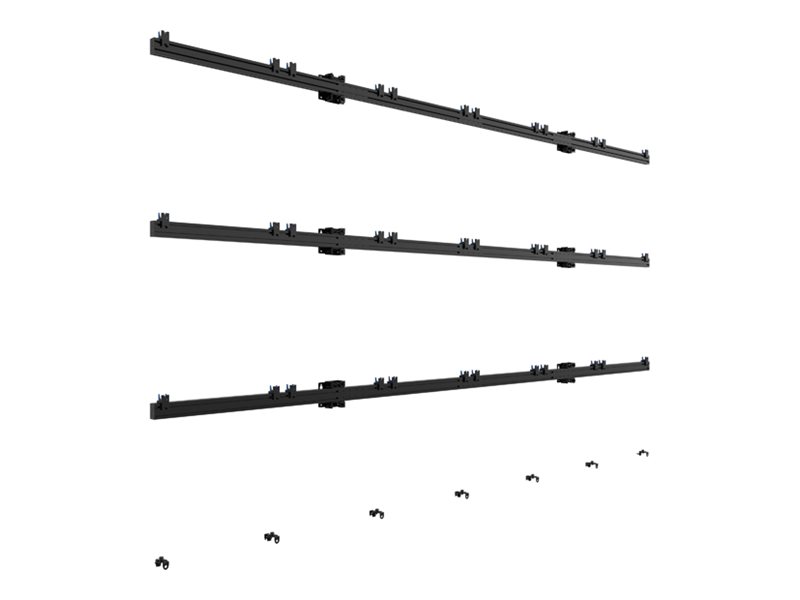 B-TECH System Xpress Wandhalterung für 6x6 dvLED Videowand 27" Schwarz