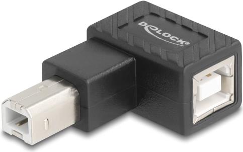 Delock USB 2.0 Adapter Typ-B Stecker zu Buchse 90° links (67207)