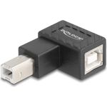 Delock USB 2.0 Adapter Typ-B Stecker zu Buchse 90° links (67207)