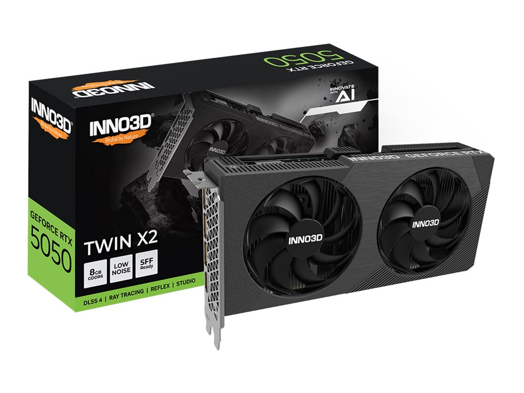 Inno3D TWIN X2 GeForce RTX 5050 8 GB GDDR6 Schwarz