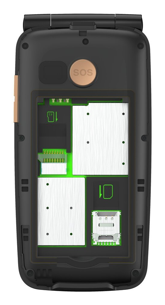 Gigaset GL795 2.8" Klapp-Handy 48 MB RAM 128 MB Schwarz