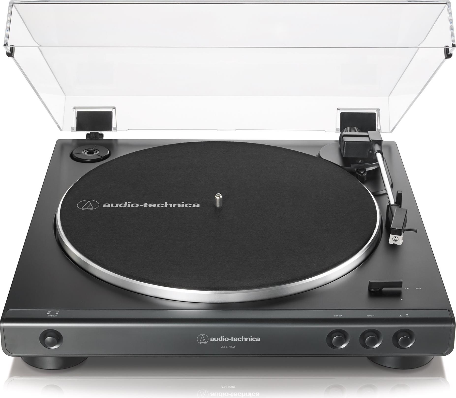 Audio-Technica AT-LP60X Plattenspieler Vollautomatisch Riemenantrieb Schwarz