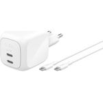 Belkin BoostCharge 67W Dual USB-C PD Wall Chrg (WCH020KQ2MWH-B6)