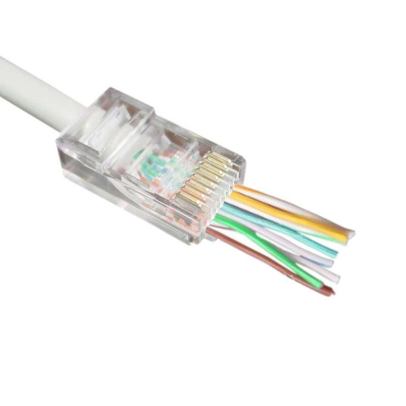 MicroConnect Easy Connector CON6UTPE Cat 6 UTP RJ45 Stecker 100 Stück Durchsichtig