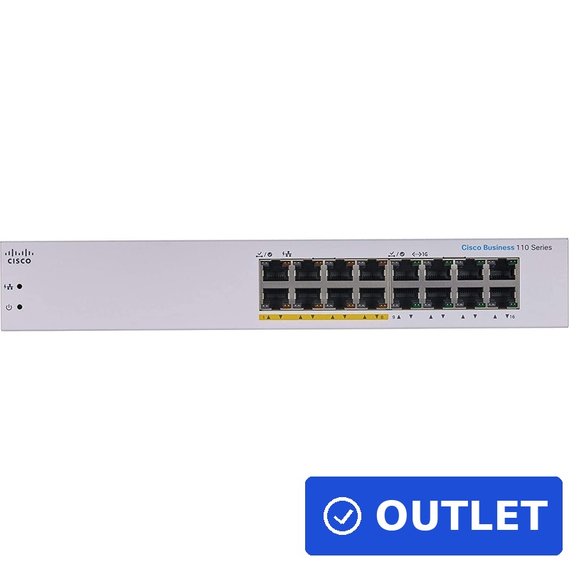 Cisco Business 110 Series 110-16PP (CBS110-16PP-EU)