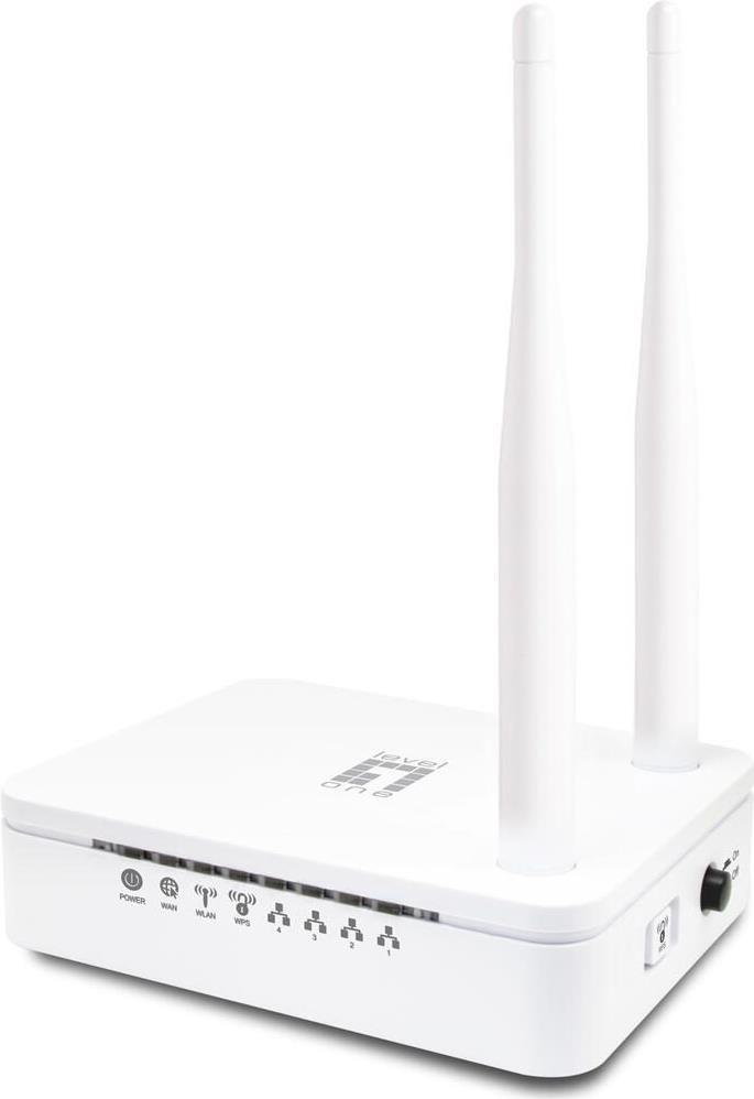 LevelOne N300 WIRELESS ROUTER Share your wireless network up to 300Mbps, Compatible with IEEE 802.11b/g/n wireless standards, Auto Channel Selection for low interference band, Simple wireless connectivity and security with WPS push button (WBR-6013) (geöffnet)