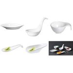 Ritzenhoff & Breker Dipschale GUSTO mit Griff, weiß aus Porzellan, spülmaschinenfest, - 6 Stück (423907)