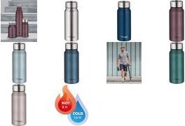 THERMOS Isolier-Trinkbecher TC DRINKING MUG, 0,5 L, eisblau doppelwandiger Edelstahl, schlank und absolut dicht, - 1 Stück (4097.341.050)