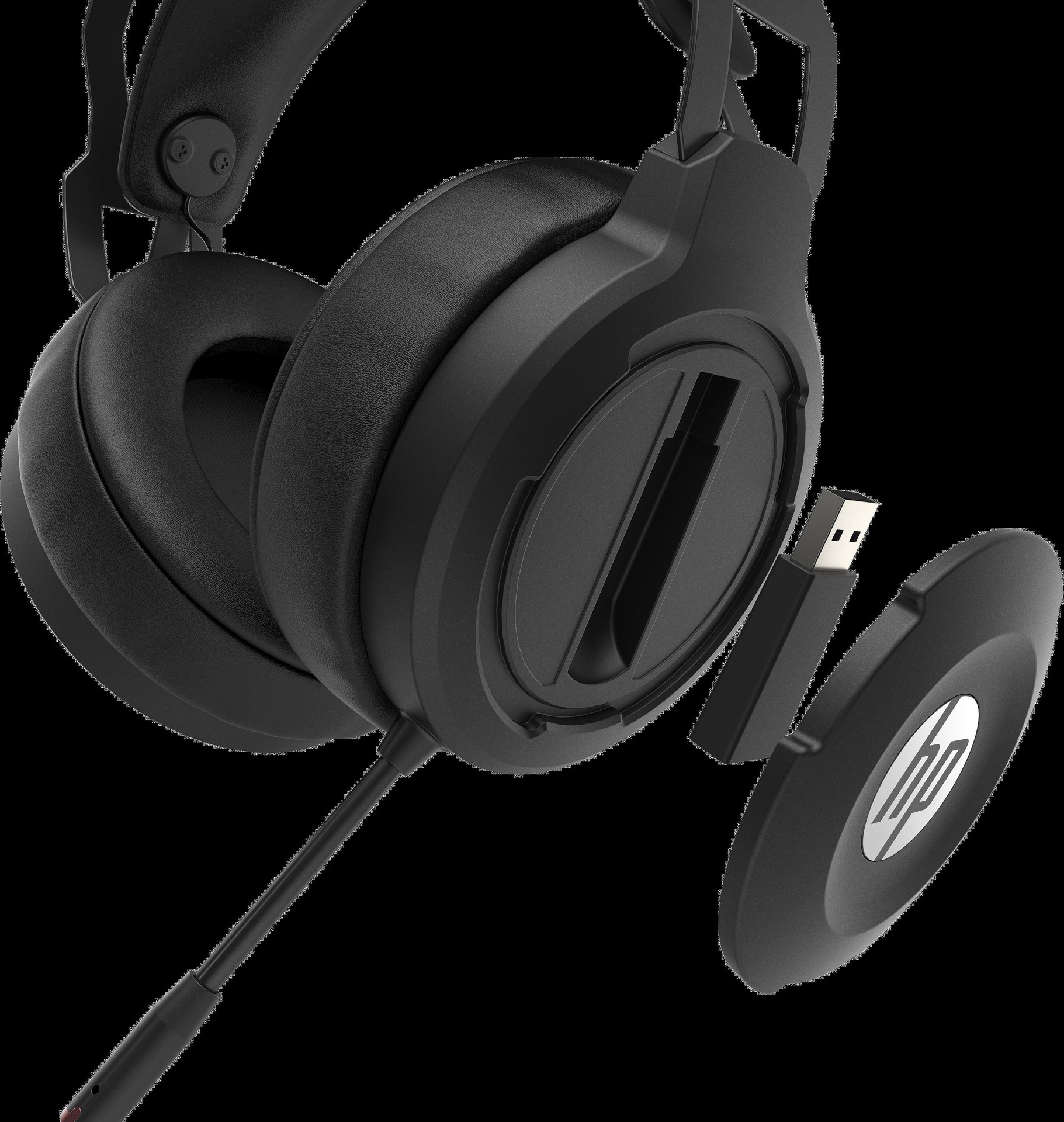 HP X1000 Headset ohrumschließend kabellos Schwarz 7HC43AA#ABB