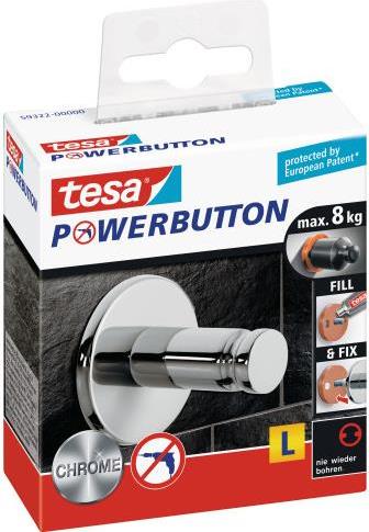 TESA 59322-00000 Wandhalterung Chrom 1 Stück(e) (59322-00000)