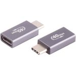 S/CONN maximum connectivity USB-C® Adapter, USB-C® Buchse, 4.0, Metall, Pro (13-60004)