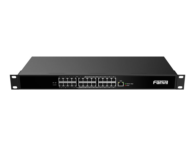 Fanvil PN24 2-Wire PoE Switch 24 Ports Unmanaged Fast Ethernet 160 W Gun Metal, Schwarz