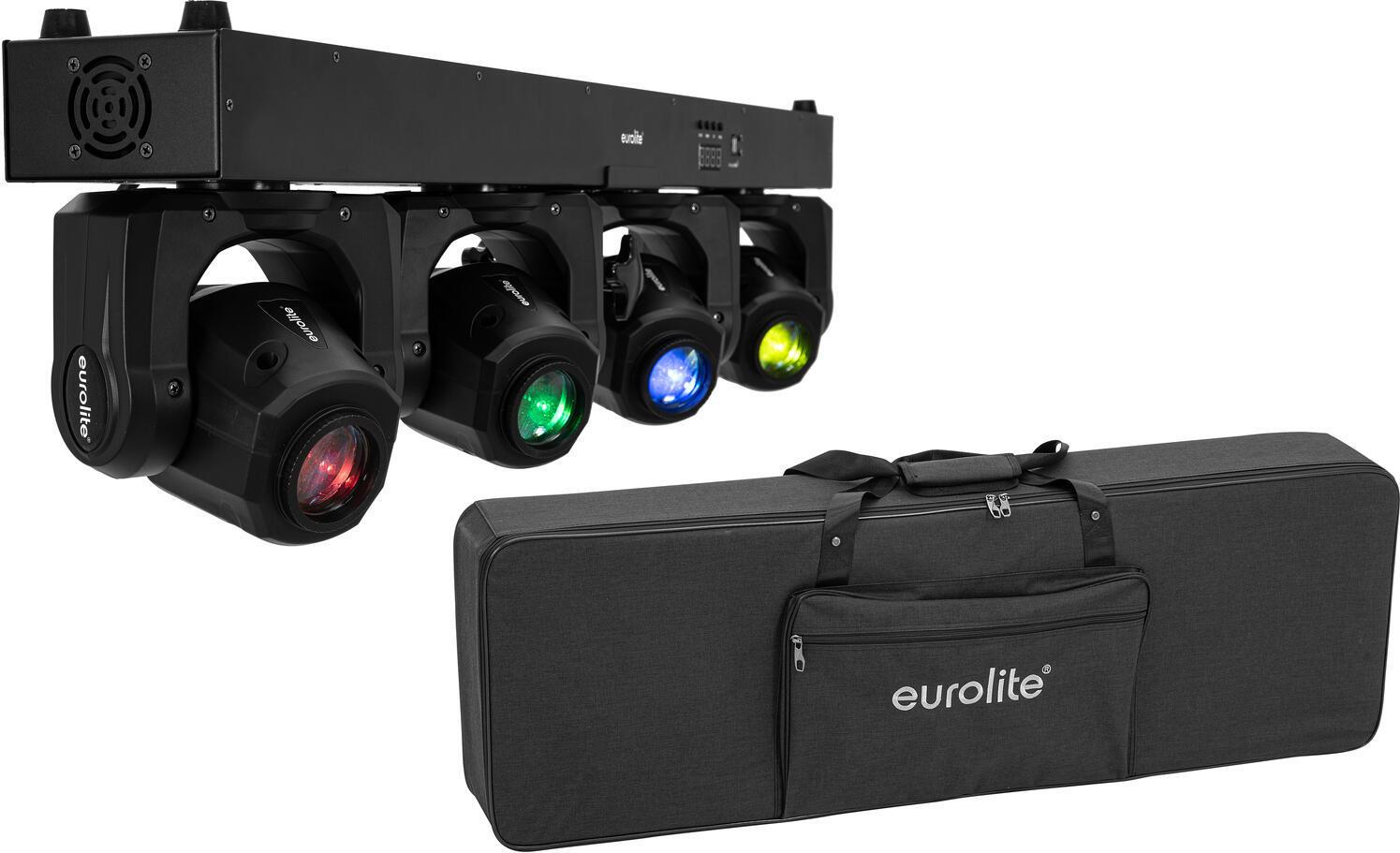 EUROLITE LED TMH Bar S120 Moving Head Spots Set mit Tasche 4x 30W COB