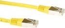ACT Yellow 2 meter F/UTP CAT5E patch cable with RJ45 connectors. Cat5e f/utp lszh yellow 2.00m (IB7802)