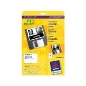 Avery Diskette Labels - Weiß - 70 x 50.8 mm 250 Etikett(en) (25 Bogen x 10) D... - Avery Diskette Labels - Weiß - 70 x 50.8 mm 250 Etikett(en) (25 Bogen x 10) D...