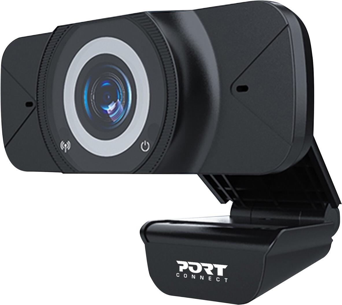 PORT Connect Webcam 900078 2 MP 1080p Schwarz