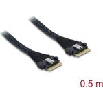 Delock PCIe 4.0 Kabel Slim SAS SFF-8654 8i zu 0.5 m (82303)