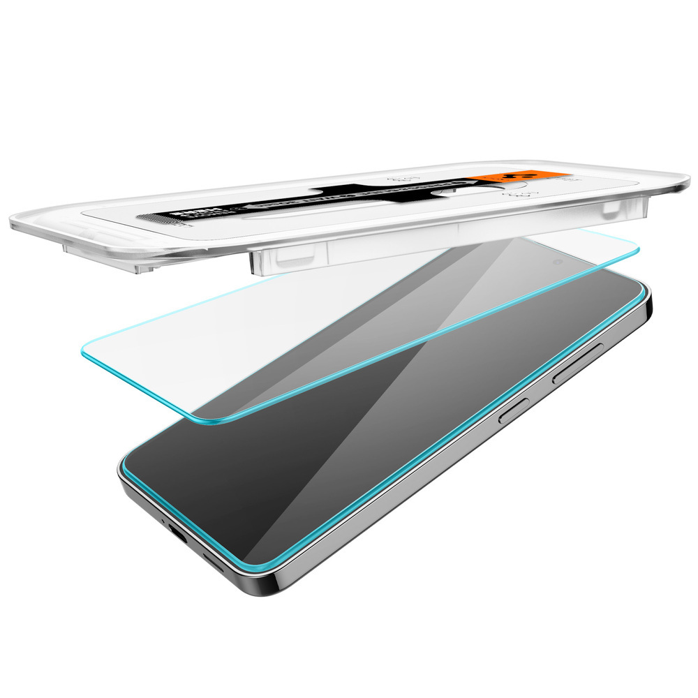Spigen GLAS.tR EZ Fit Bildschirmschutz für Samsung Galaxy S24 Gehärtetes Glas 2 Stück Transparent